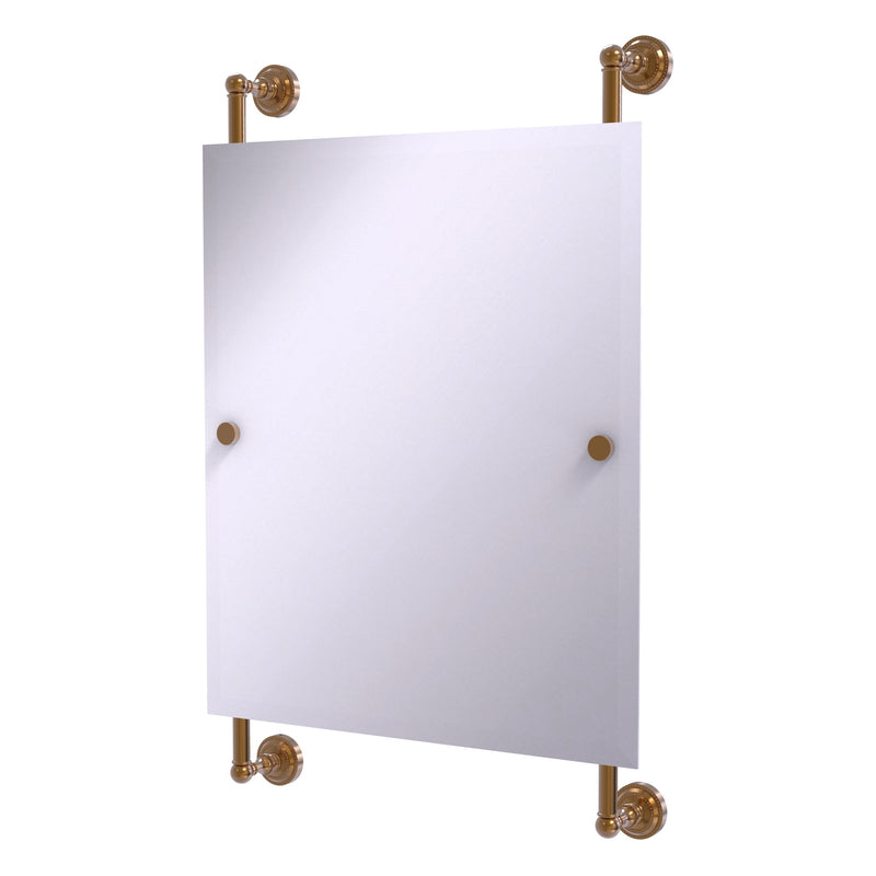 Dottingham Collection Rectangular Frameless Rail Mounted Mirror