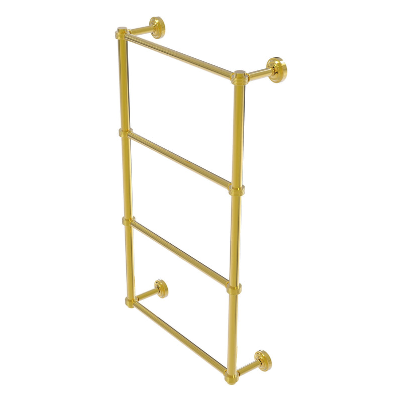 Dottingham Collection 4 Tier Ladder Towel Bar with Grooved Accents