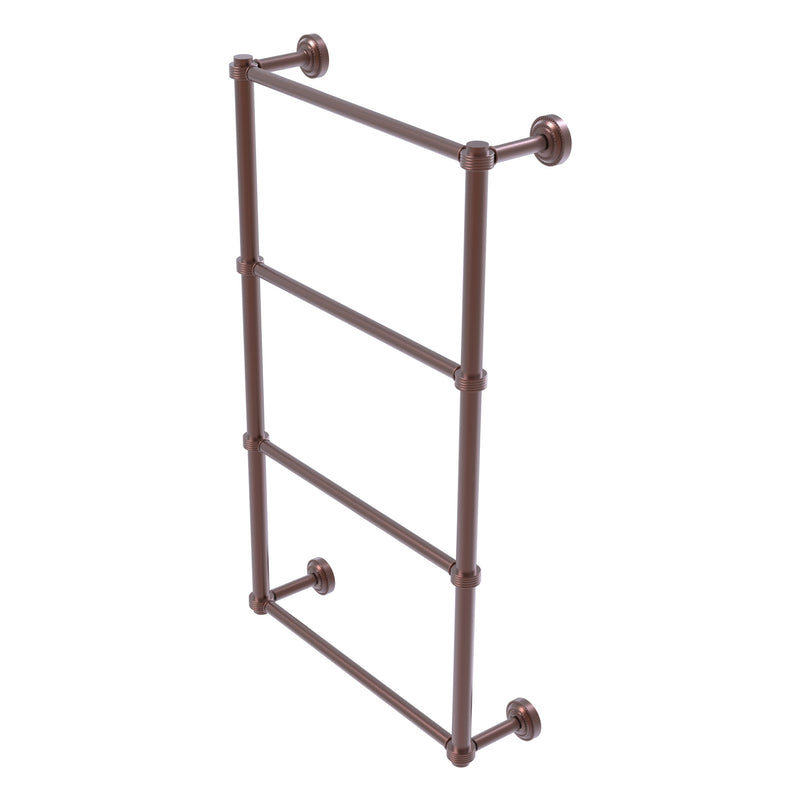 Dottingham Collection 4 Tier Ladder Towel Bar with Grooved Accents