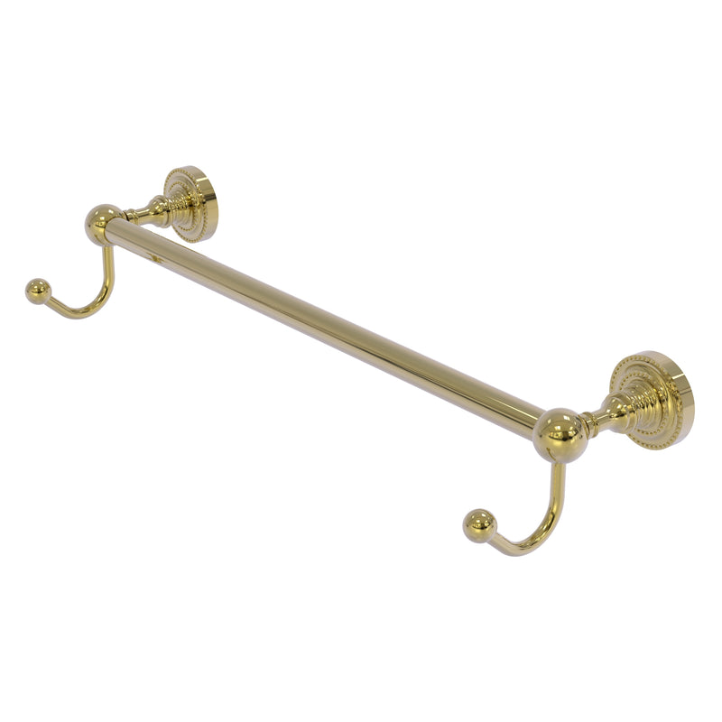 Dottingham Collection Towel Bar with Integrated Hooks