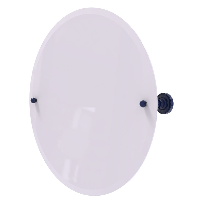 Frameless Round Tilt Mirror with Beveled Edge