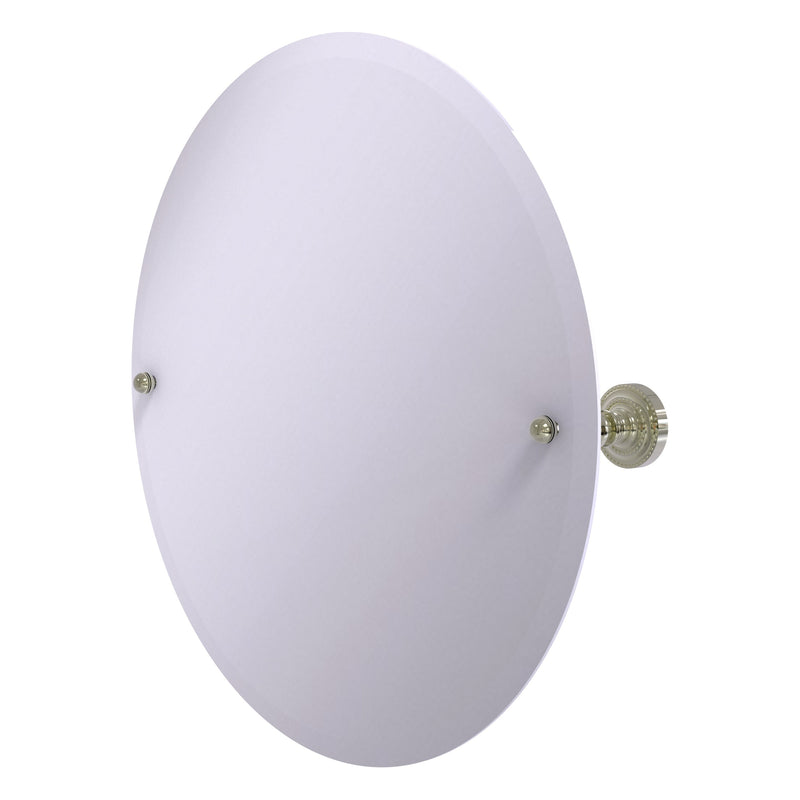 Frameless Round Tilt Mirror with Beveled Edge