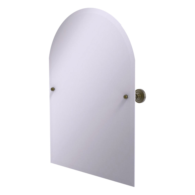 Frameless Arched Top Tilt Mirror with Beveled Edge