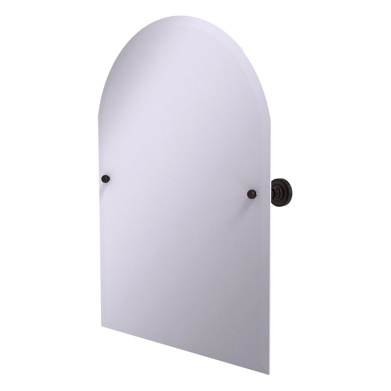 Frameless Arched Top Tilt Mirror with Beveled Edge