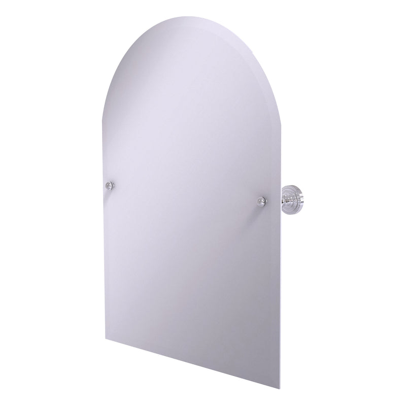 Frameless Arched Top Tilt Mirror with Beveled Edge