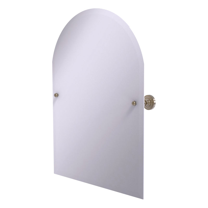 Frameless Arched Top Tilt Mirror with Beveled Edge