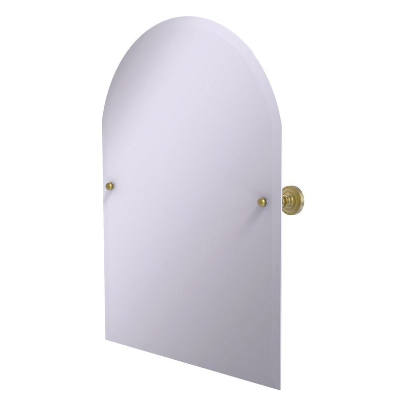 Frameless Arched Top Tilt Mirror with Beveled Edge