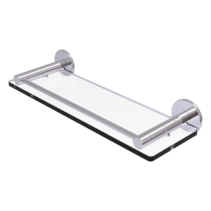 Fresno Collection Glass Shelf with Vanity Rail