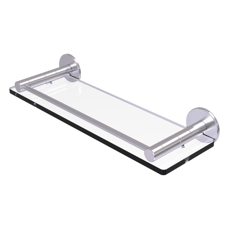 Fresno Collection Glass Shelf with Vanity Rail