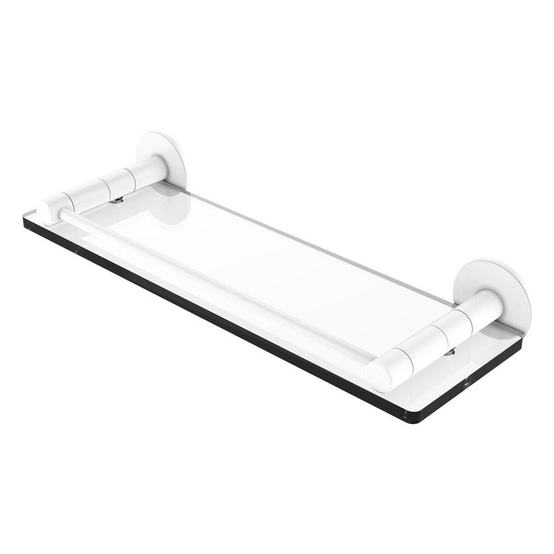 Fresno Collection Glass Shelf with Vanity Rail