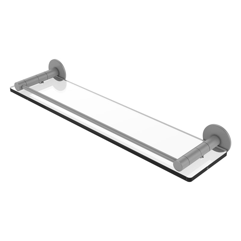 Fresno Collection Glass Shelf with Vanity Rail