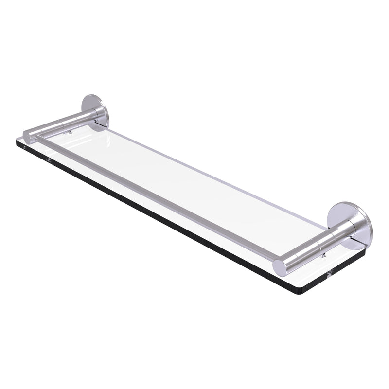 Fresno Collection Glass Shelf with Vanity Rail