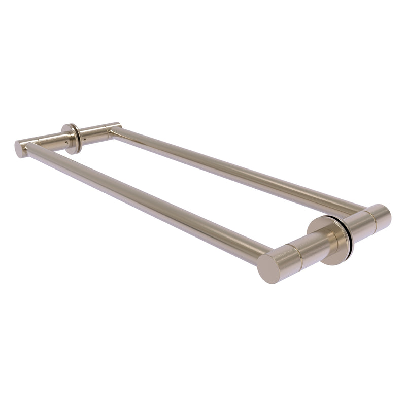 Fresno Pair Of Towel Bars For Back to Back On Glass Panel - 18 Inch