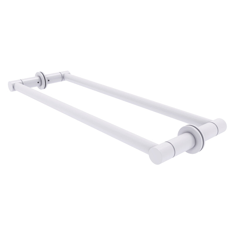 Fresno Pair Of Towel Bars For Back to Back On Glass Panel - 18 Inch