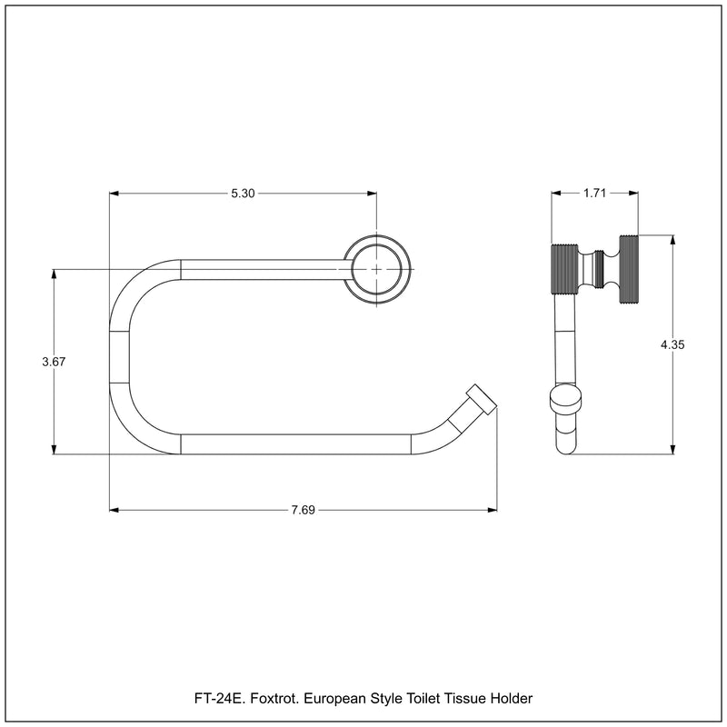 European Style Toilet Tissue Holder