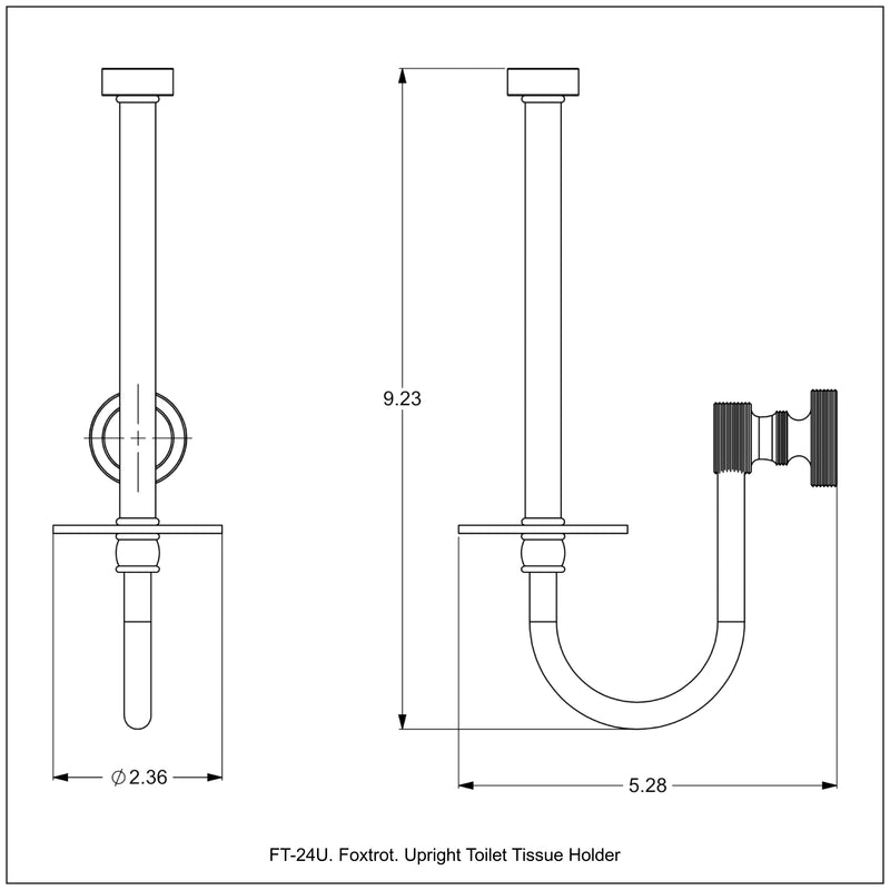 Upright Toilet Tissue Holder