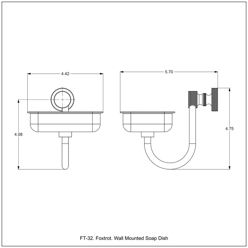 Foxtrot Collection Wall Mounted Soap Dish