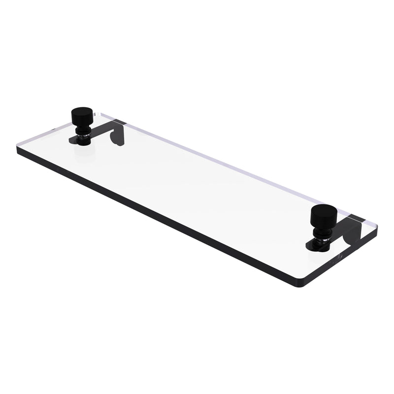 Foxtrot Collection Glass Vanity Shelf  with Beveled Edges