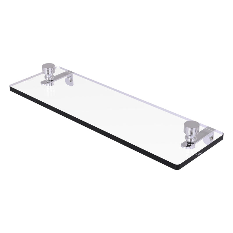 Foxtrot Collection Glass Vanity Shelf  with Beveled Edges