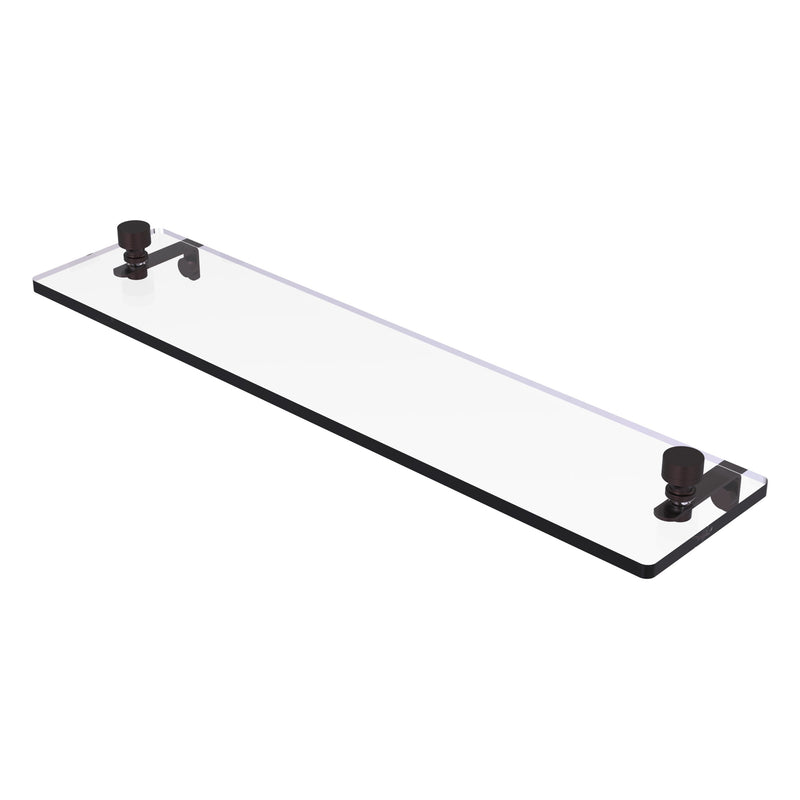 Foxtrot Collection Glass Vanity Shelf  with Beveled Edges