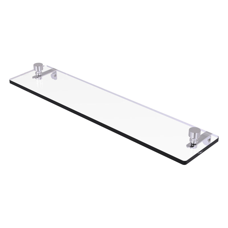 Foxtrot Collection Glass Vanity Shelf  with Beveled Edges