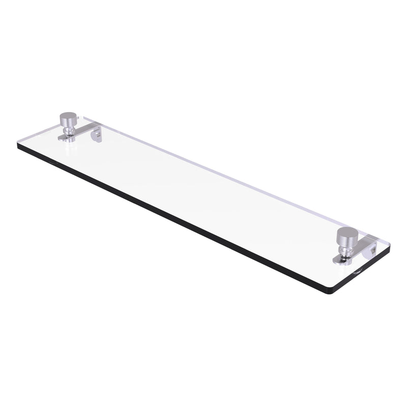 Foxtrot Collection Glass Vanity Shelf  with Beveled Edges