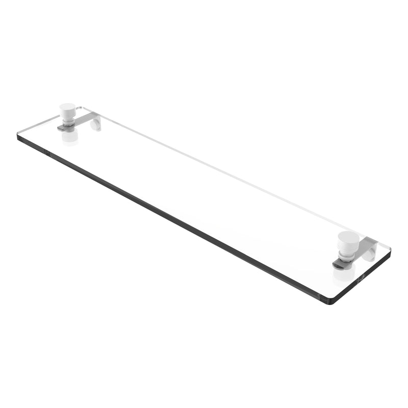 Foxtrot Collection Glass Vanity Shelf  with Beveled Edges