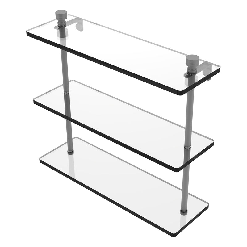 Foxtrot Collection Triple Tiered Glass Shelf