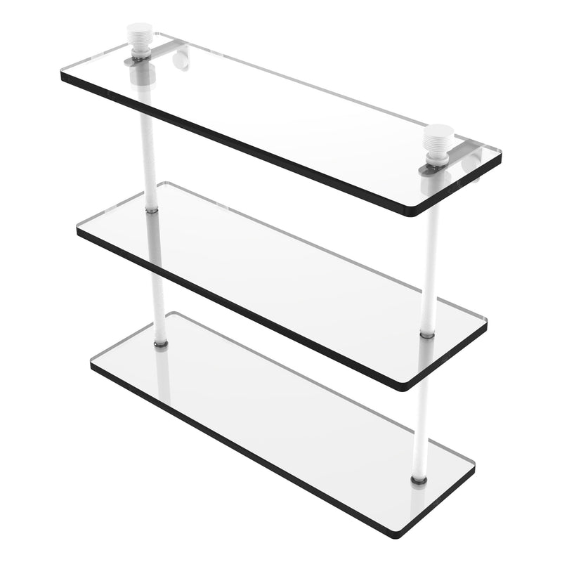 Foxtrot Collection Triple Tiered Glass Shelf