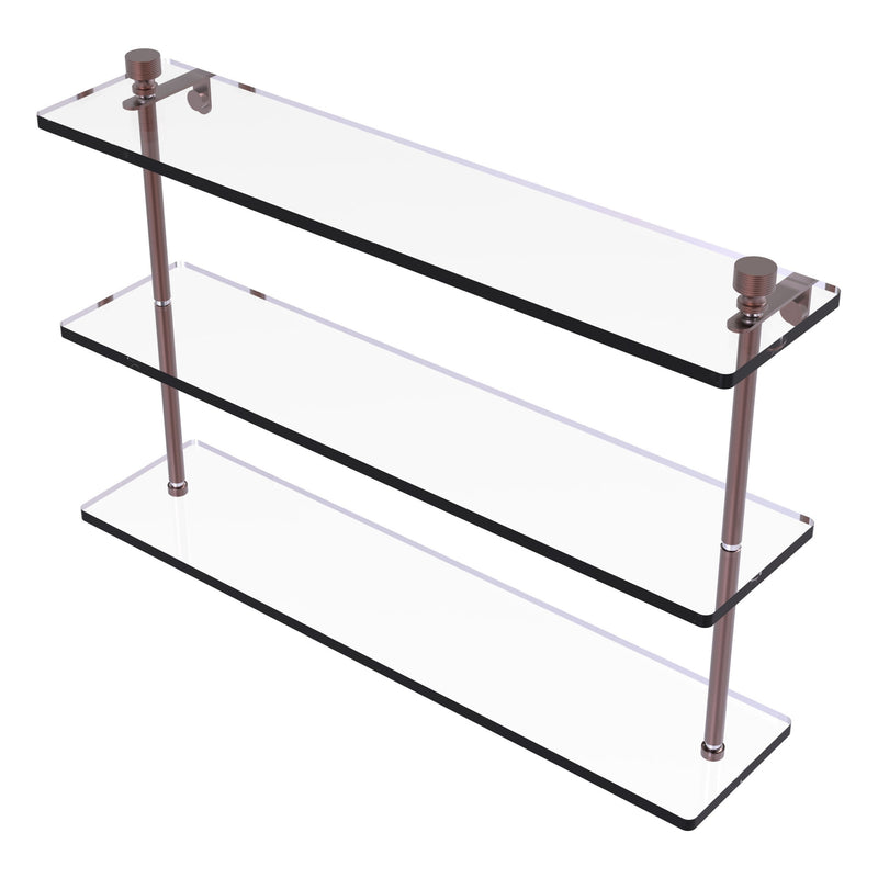 Foxtrot Collection Triple Tiered Glass Shelf