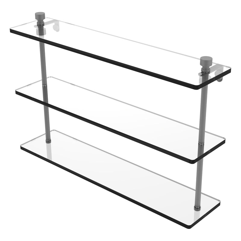 Foxtrot Collection Triple Tiered Glass Shelf