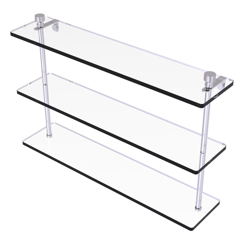 Foxtrot Collection Triple Tiered Glass Shelf