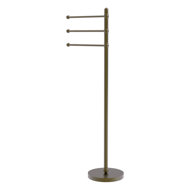 49 Inch Towel Stand with 3 Pivoting Arms