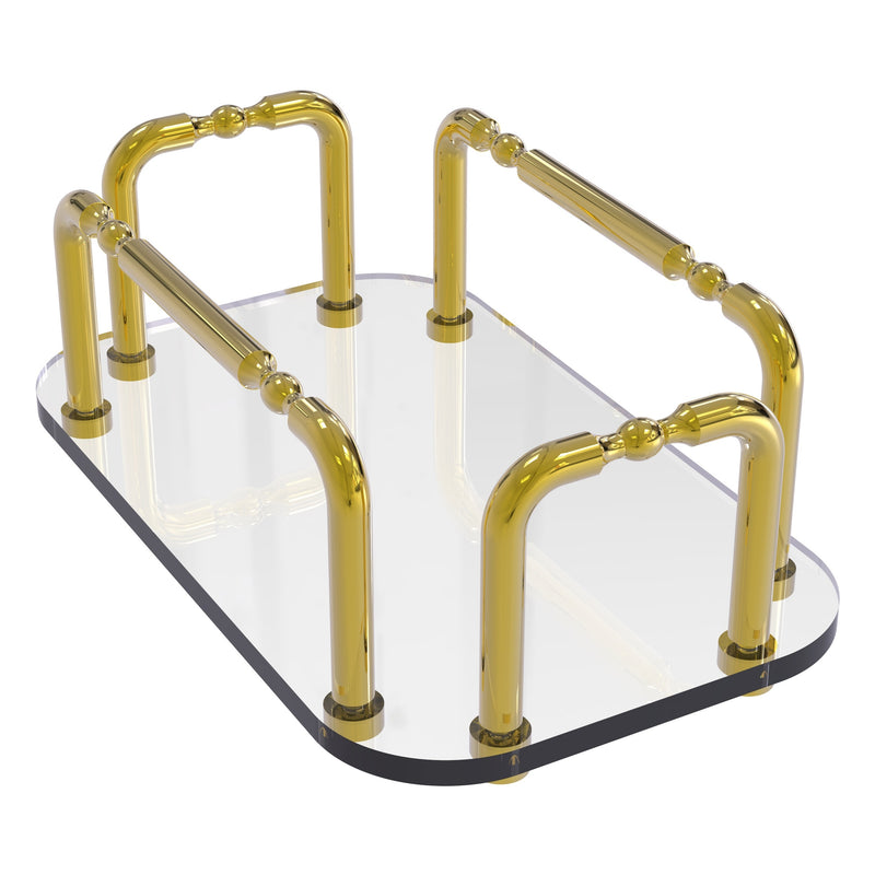 Vanity Top Glass Guest Towel Tray