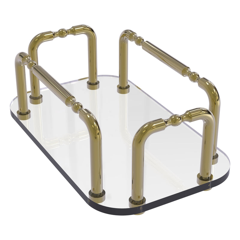 Vanity Top Glass Guest Towel Tray