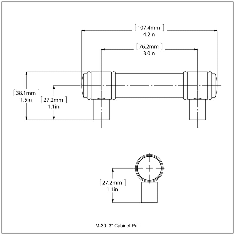 3 Inch Cabinet Pull