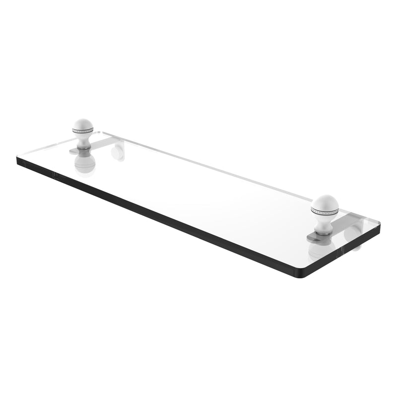 Mambo Collection Glass Vanity Shelf with Beveled Edges