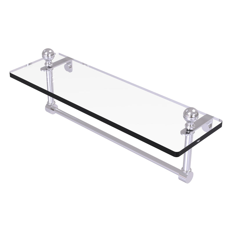 Mambo Collection Glass Vanity Shelf  with Integrated Towel Bar