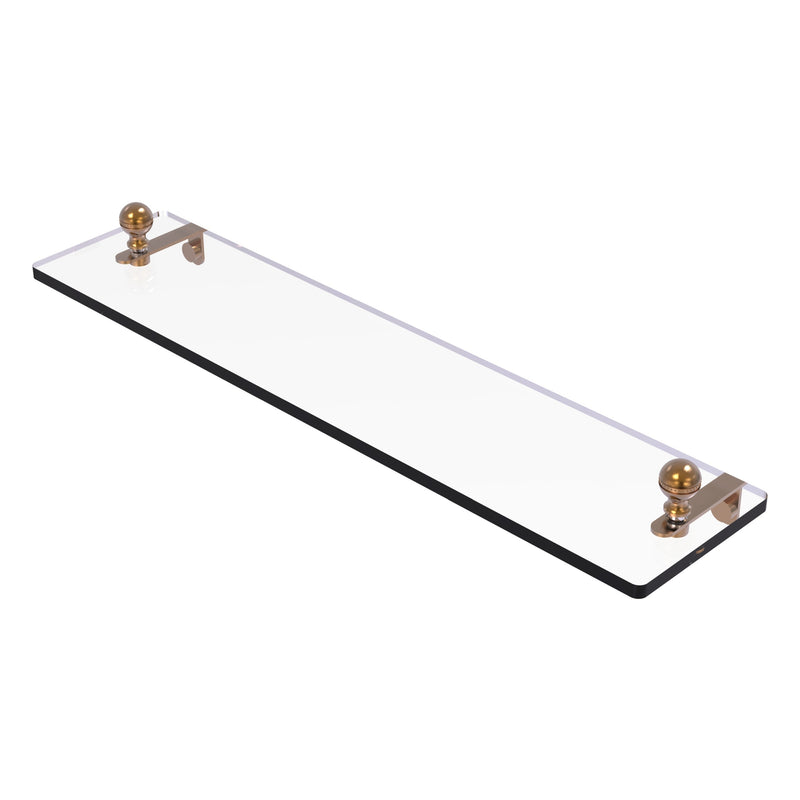 Mambo Collection Glass Vanity Shelf with Beveled Edges