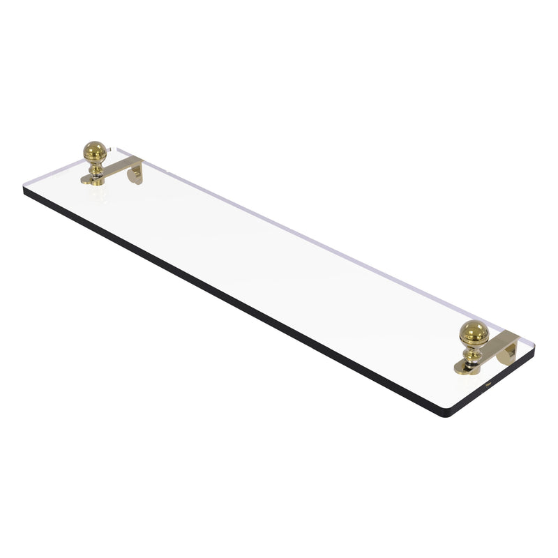 Mambo Collection Glass Vanity Shelf with Beveled Edges