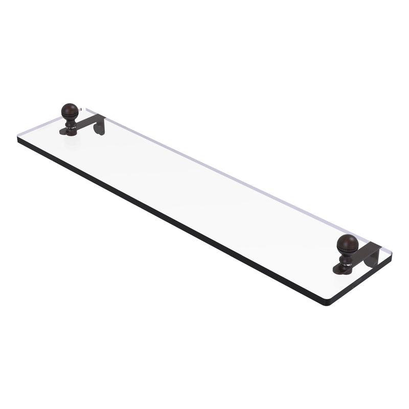 Mambo Collection Glass Vanity Shelf with Beveled Edges