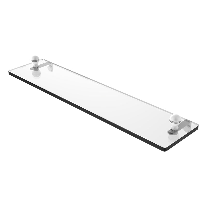 Mambo Collection Glass Vanity Shelf with Beveled Edges