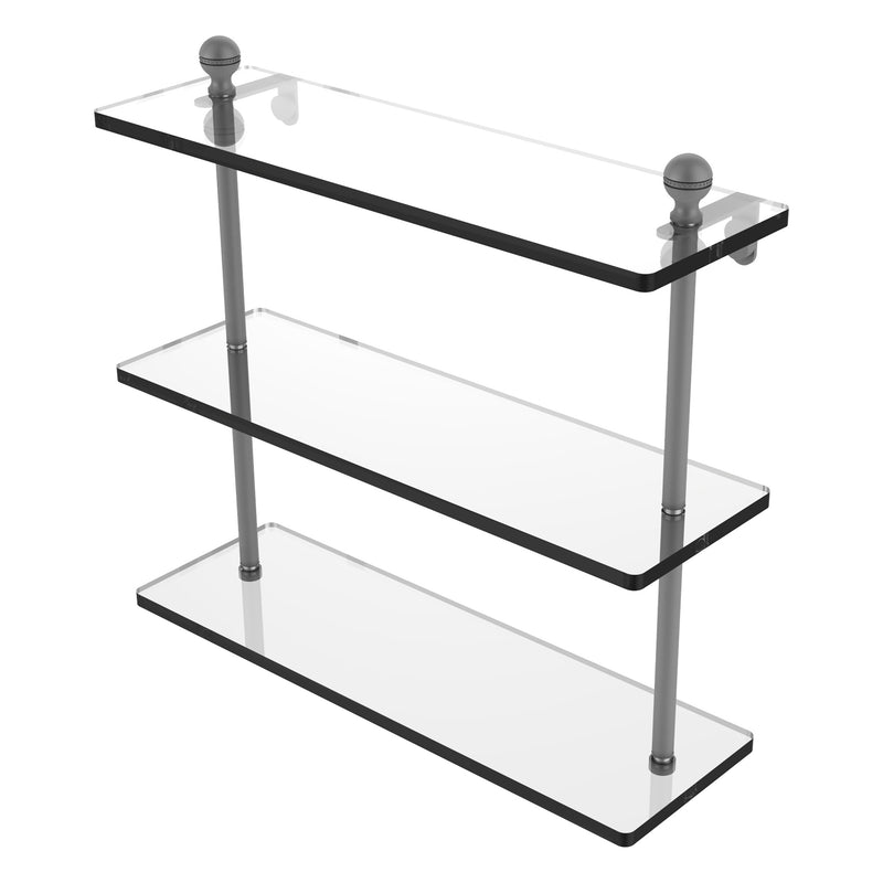 Mambo Collection Triple Tiered Glass Shelf