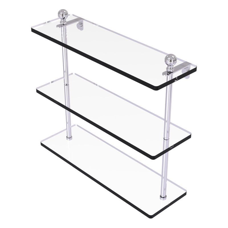 Mambo Collection Triple Tiered Glass Shelf