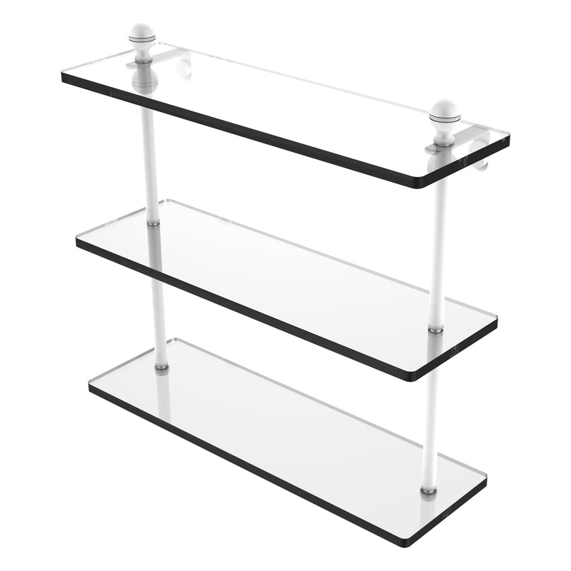 Mambo Collection Triple Tiered Glass Shelf