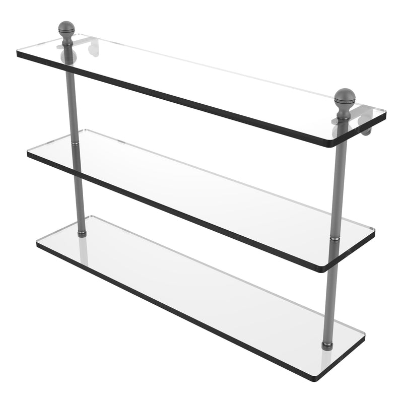 Mambo Collection Triple Tiered Glass Shelf