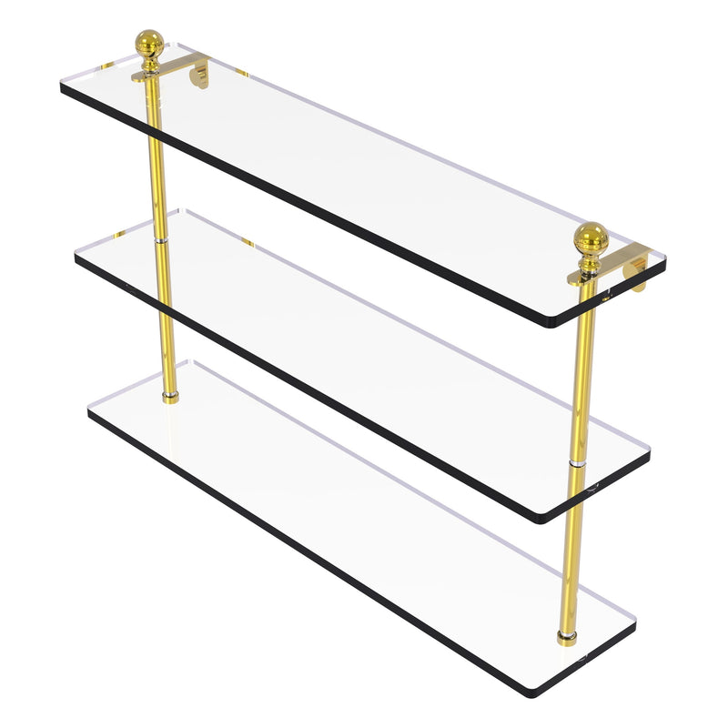 Mambo Collection Triple Tiered Glass Shelf