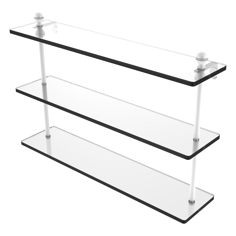 Mambo Collection Triple Tiered Glass Shelf