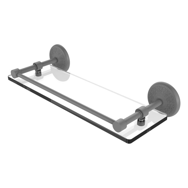 Monte Carlo Collection Tempered Glass Shelf with Gallery Rail