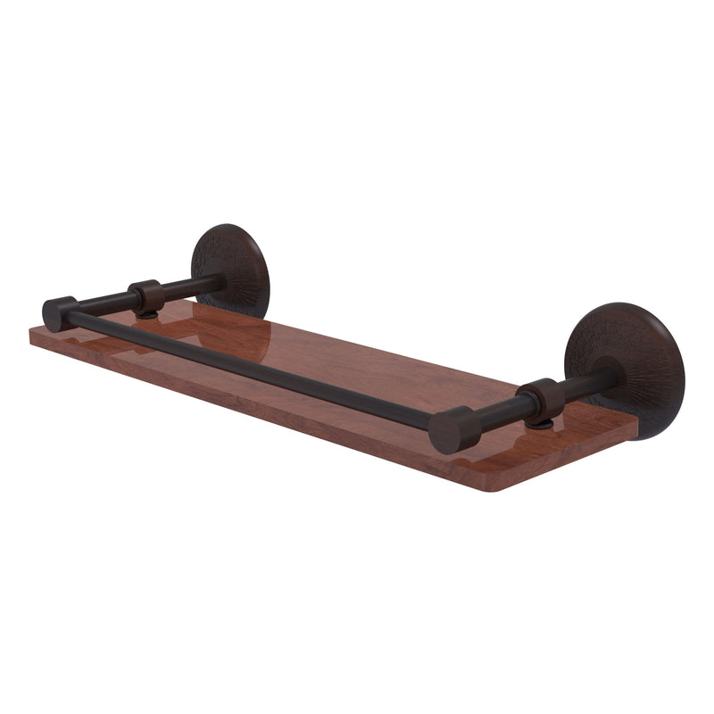 Monte Carlo Collection Solid IPE Ironwood Shelf with Gallery Rail